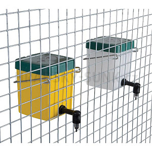 Závěsná automat. napáječka - 0,5l, pro králíky bílá